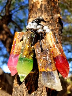 Sahuaro crystal keychain