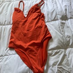 Orange Bathing Suit