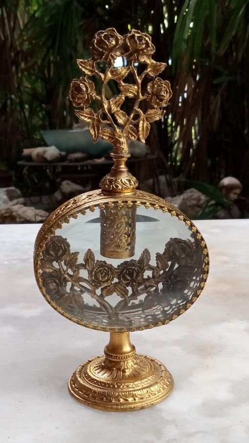 Gilded Ormulu Perfume Bottle
