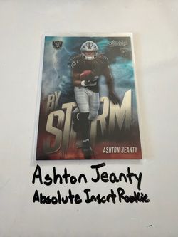 Ashton Jeanty Las Vegas Raiders RB Absolute Short Print Insert Rookie Card.