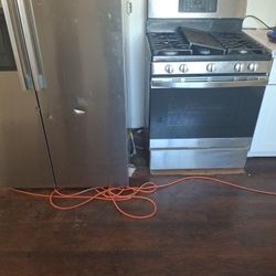 Fridge And Gas Stove 