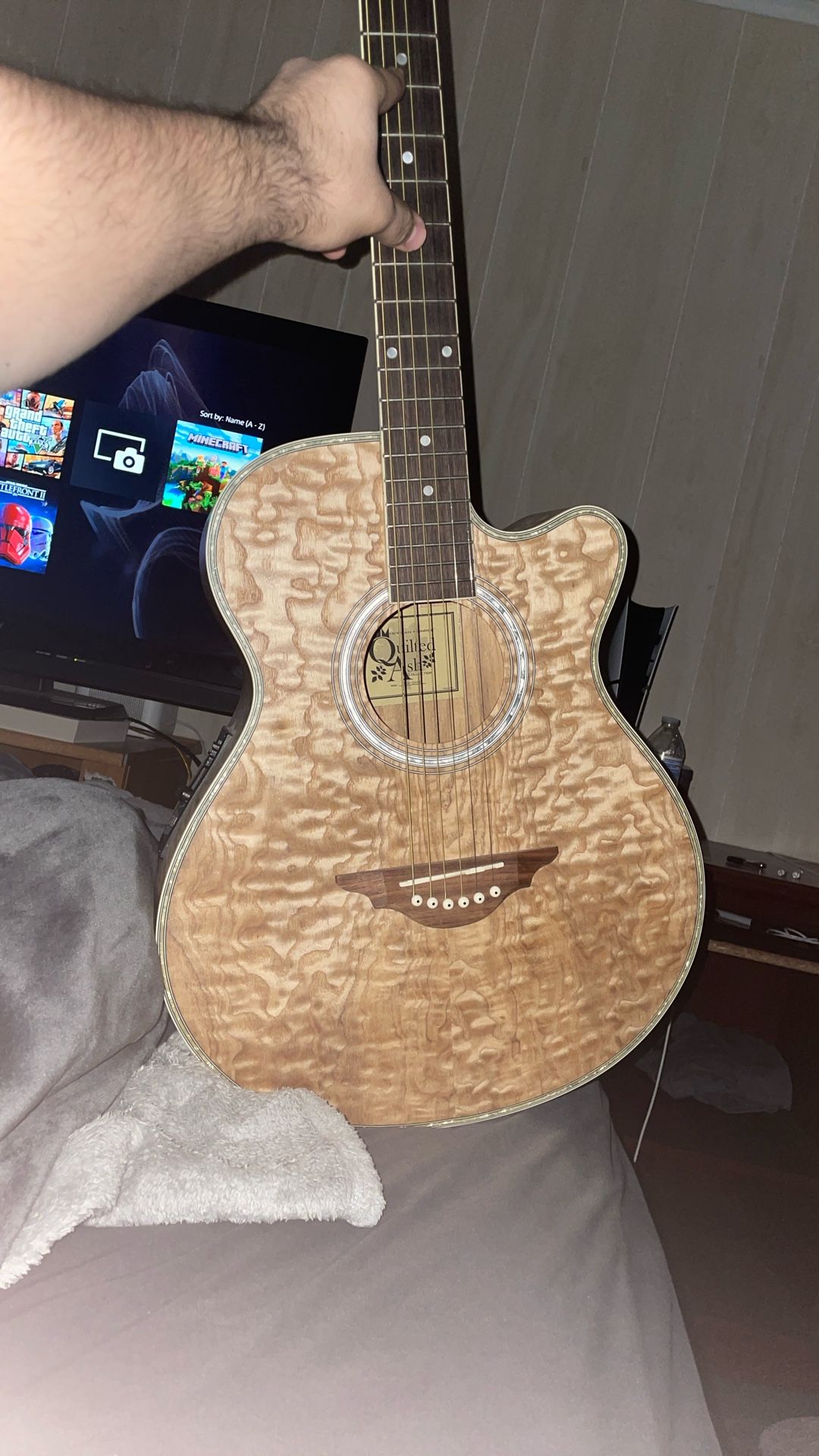 MORGAN MONROE Quilted Ash Acoustic/Electric, MM-QA