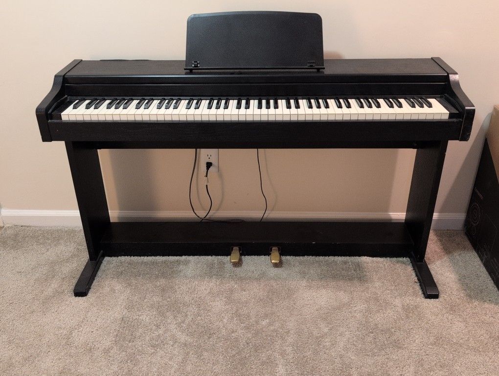 Digital Piano With Stand And Pedals - Weighted 88 Keys