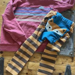 Patagonia Toddler Sweatshirt And Striped Pants