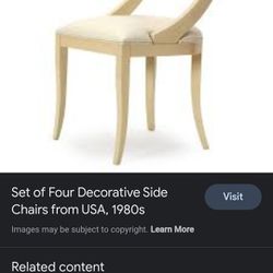 4 Modern Vintage Chairs