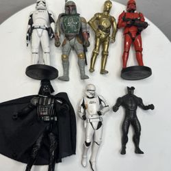 collectible figurines from the Star Wars universe
