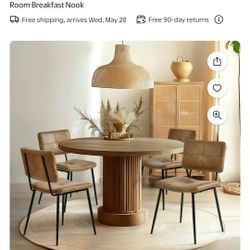 Homy Casa Dining Chair Set Of 4 Kitchen Breakfast Nook Chestnut Brown Chair Seat Furniture 
