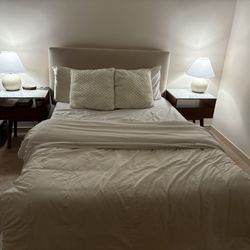 Full Casper Mattress And Box Spring With Wayfair Headboard And Bed Frame