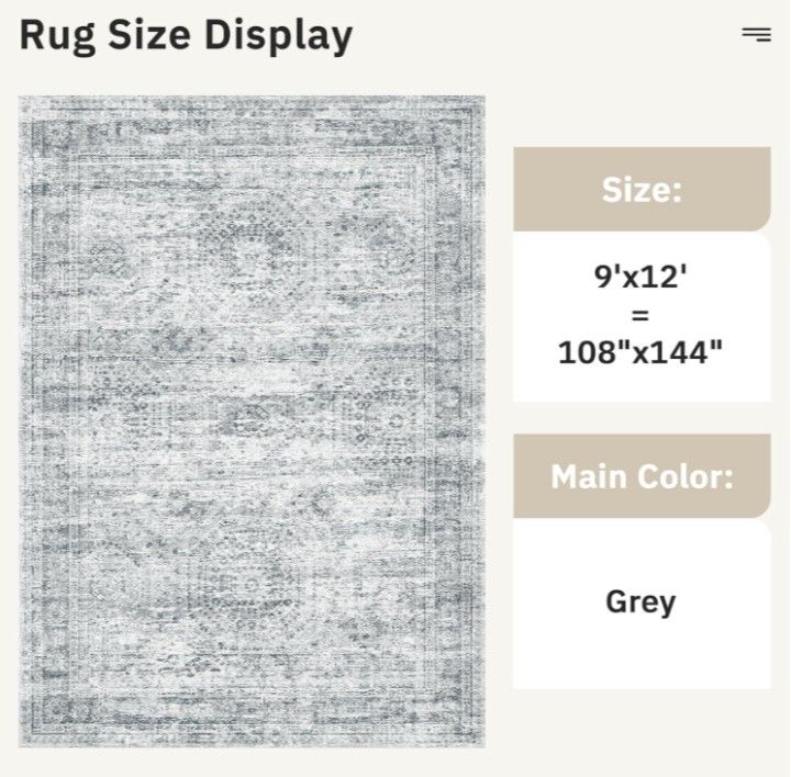 9x12 Area Rug for Living Room
