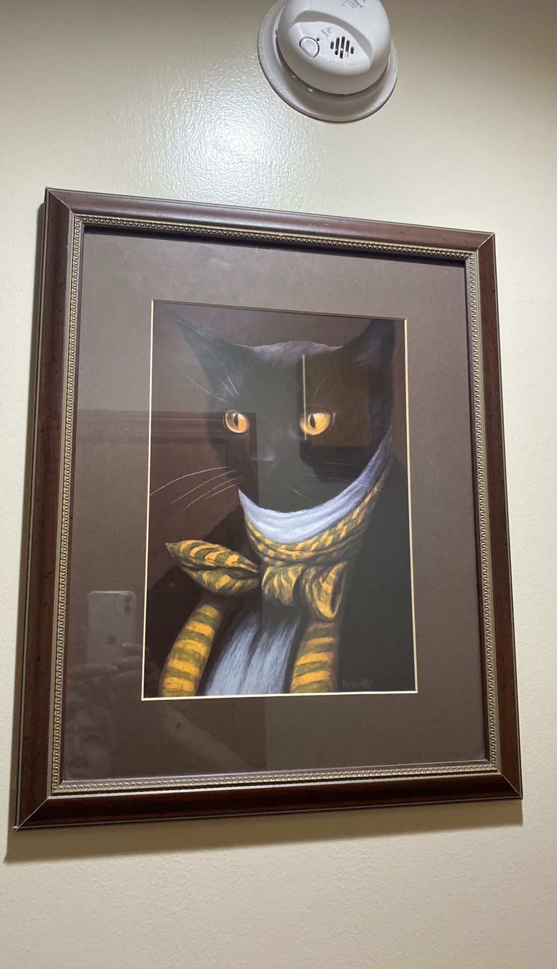 Two cat pictures for wall