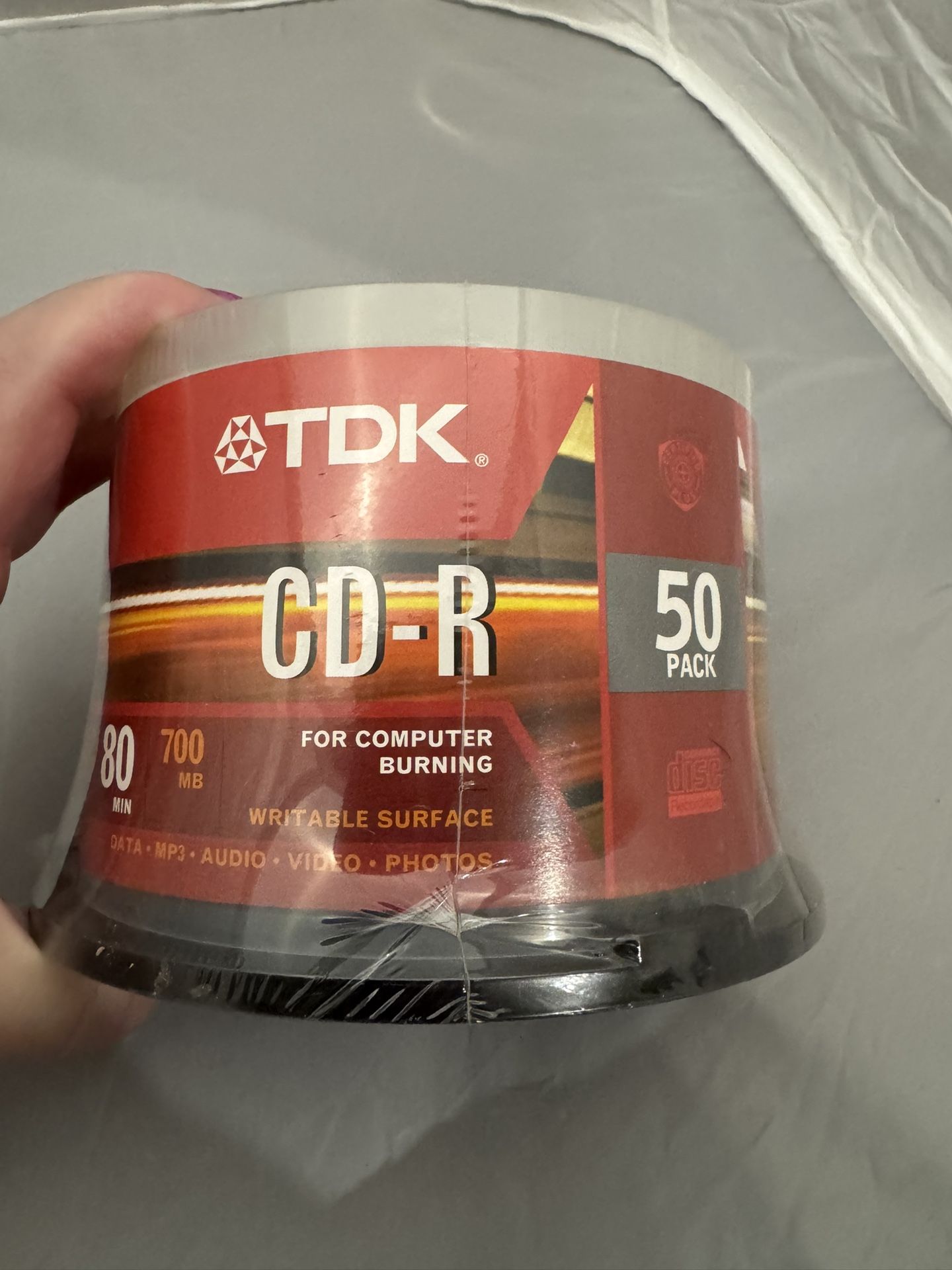 TDK CD-R Data 80 Minute 700 MB 52x 50 Pack Spindle Brand-NEW Sealed