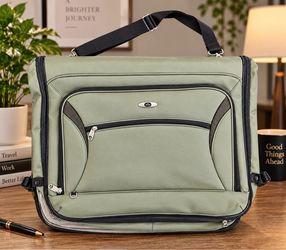 Green Laptop Messenger Bag with Shoulder Strap