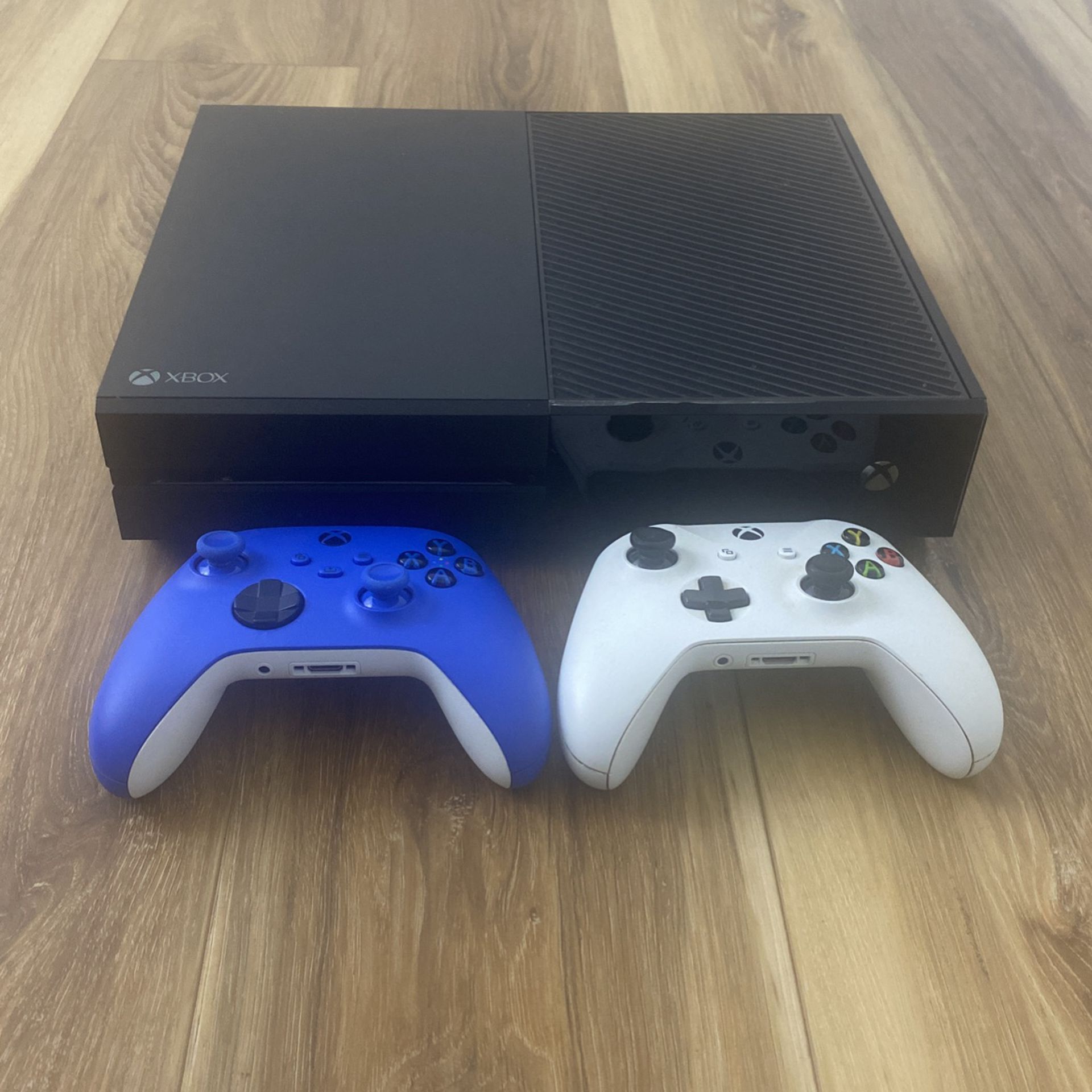 Xbox One With Two Controllers 