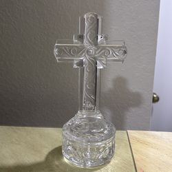 Princess House Crystal Cross Jewelry Box