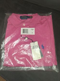 Factory Sealed: Polo Ralph Lauren Cotton Mesh Polo (Pink) – Size Medium