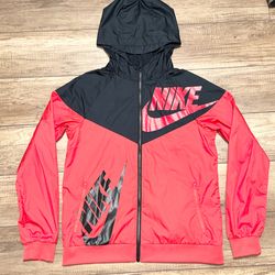 Nike Sportswear Windbreaker Vented Full Zip Color Block Hooded Jacket Youth XL