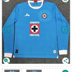 Camisa De Cruz Azul Manga Larga