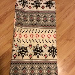 Fabric Snowflake Shower Curtain New Red , Black , Gray