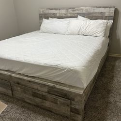 King Bed Frame With Matters