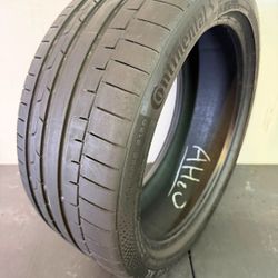 V841  235 40 18 95Y  Continental SportContact 6 SSR  One Used Tire 80% Life 
