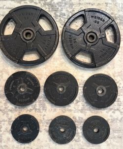 Weight plates standard 1 inch hole