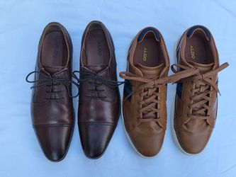 Aldo Dress Shoes and Leather Sneakers- Men's size 10