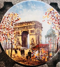 Louis Dali Paris Arc de Triomphe Decorative Plate