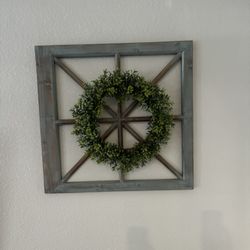 Home decor frame for wall with plant. 