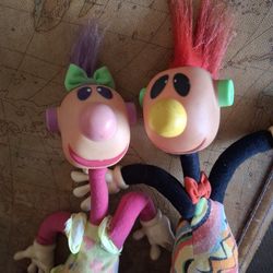 Two Vintage Jibber Jabber Dolls