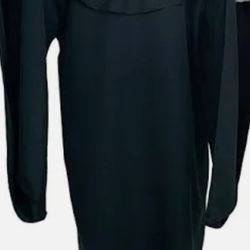 Full Length Black Hooded Cloak 