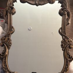 Vintage Italian Ornate Gold Framed Mirror