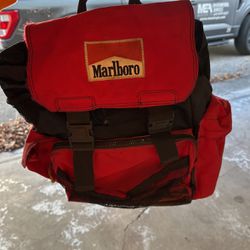 Cool Red Marlboro Backpack!!