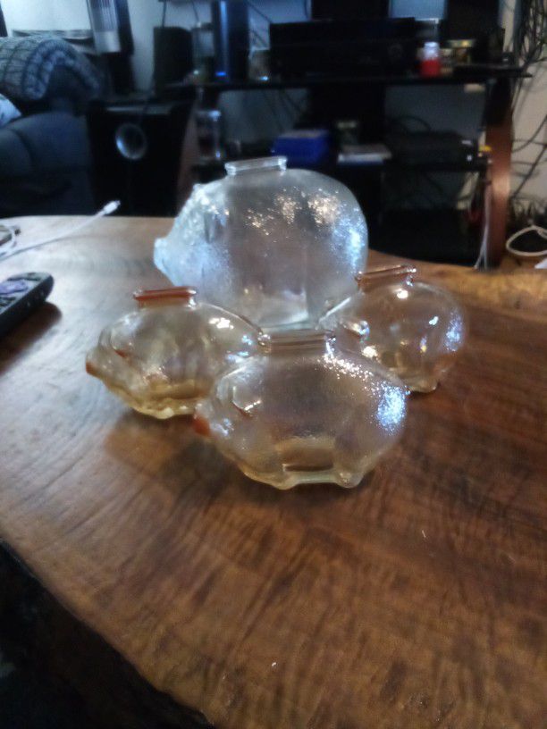 Anchor Hocking Vintage Glass Pigs