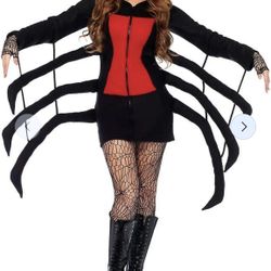 Black widow spider costume Size Large