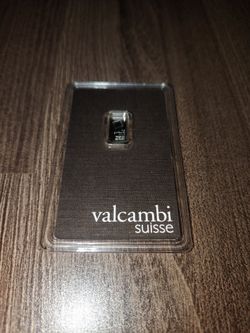 Valcambi Suisse 1g platinum Metal Bar