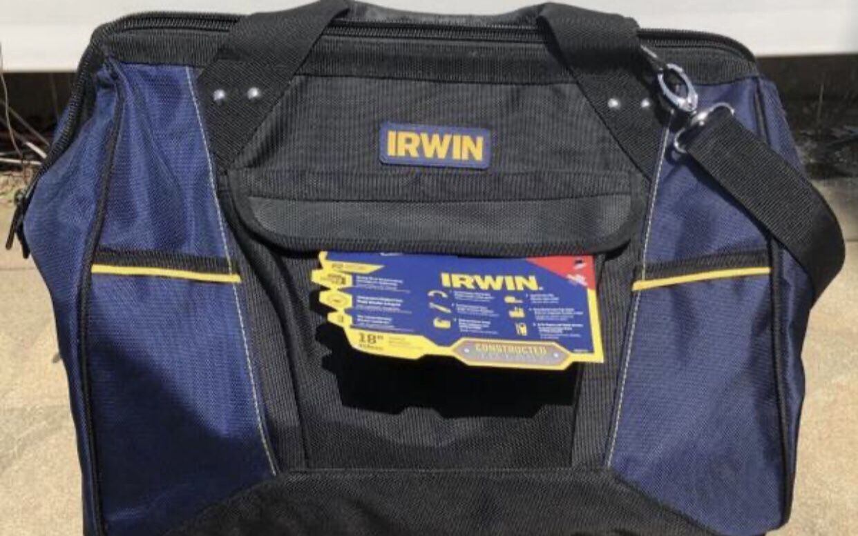 Irwin 18” Heavy Duty Zippered Tool Bag