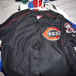 Mlb Reds Jersey With embroidered patches 