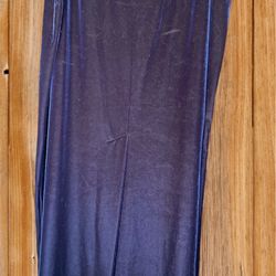 Women’s Blue Velvet Skirt