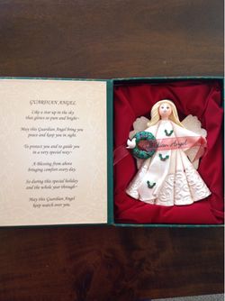 Guardian Angel Ornament with Poem Keepsake Box (5” Tall)