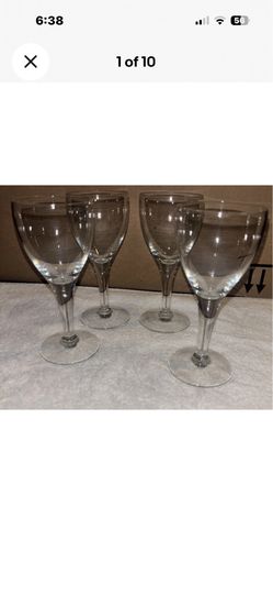 Set of 3 Vintage Clear Sherry / Port Glasses 5”