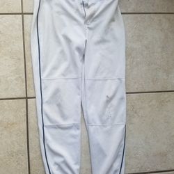 Russell Youth Large White Baseball Pants Elastic Bottom