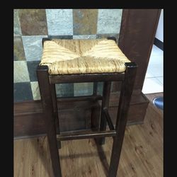 4 Wood Bar Stools 