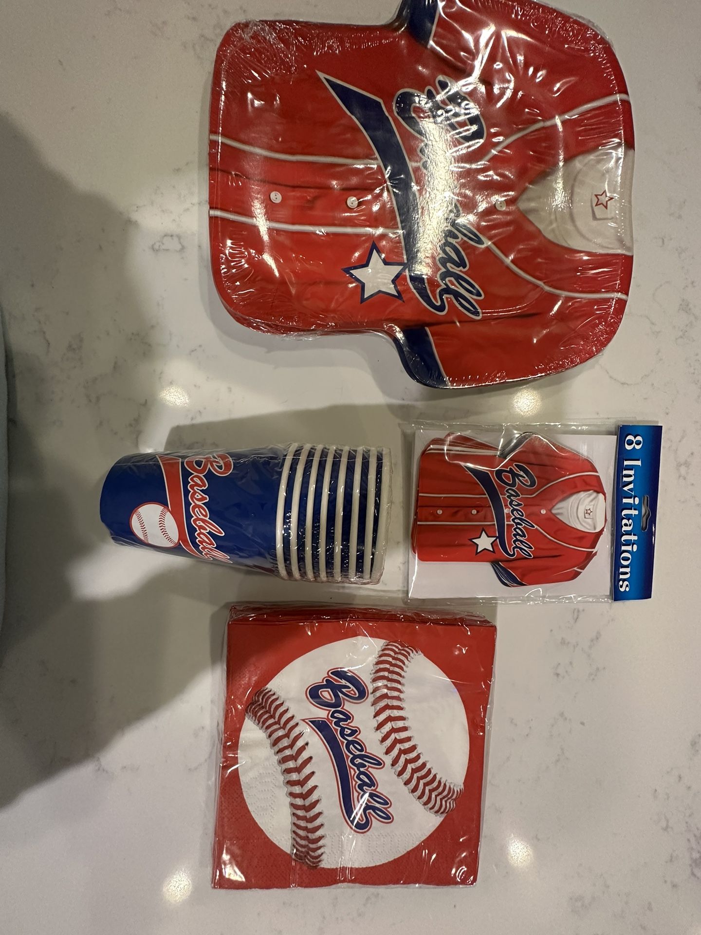 Baseball Jersey Tableware/invites