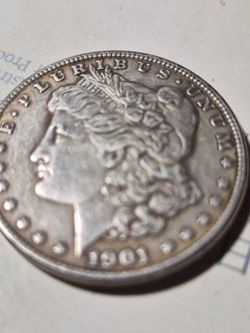 1901 silver morgan l s