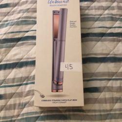 Flat Iron Cordless Titanium 1-inch 