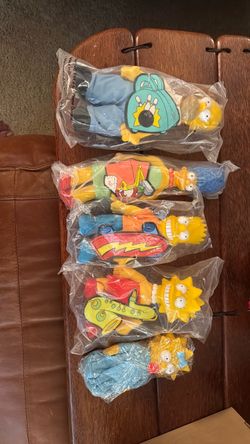 Vtg 1990 Burger King Simpson plush doll