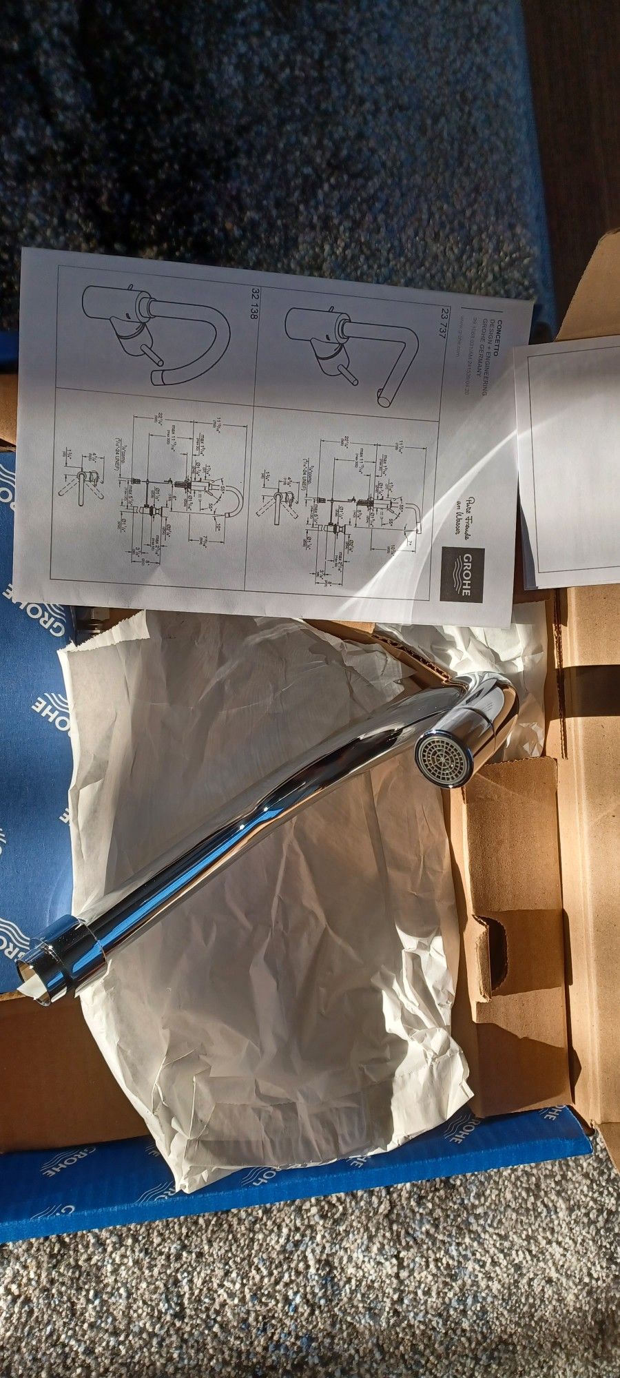 Grohe Concetto Bathroom Sink Faucet Starlight Chrome 