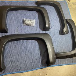 07 To 13 Chevrolet Silverado 5.8 Bed Fender Flares With Rivets Polvaderas Con Remache Guardabarros