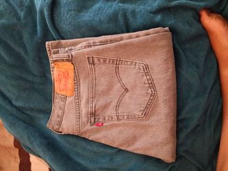 Grey levi 501's