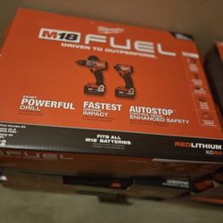 Brand New Milwaukee M18 FUEL Drill and Impact Set